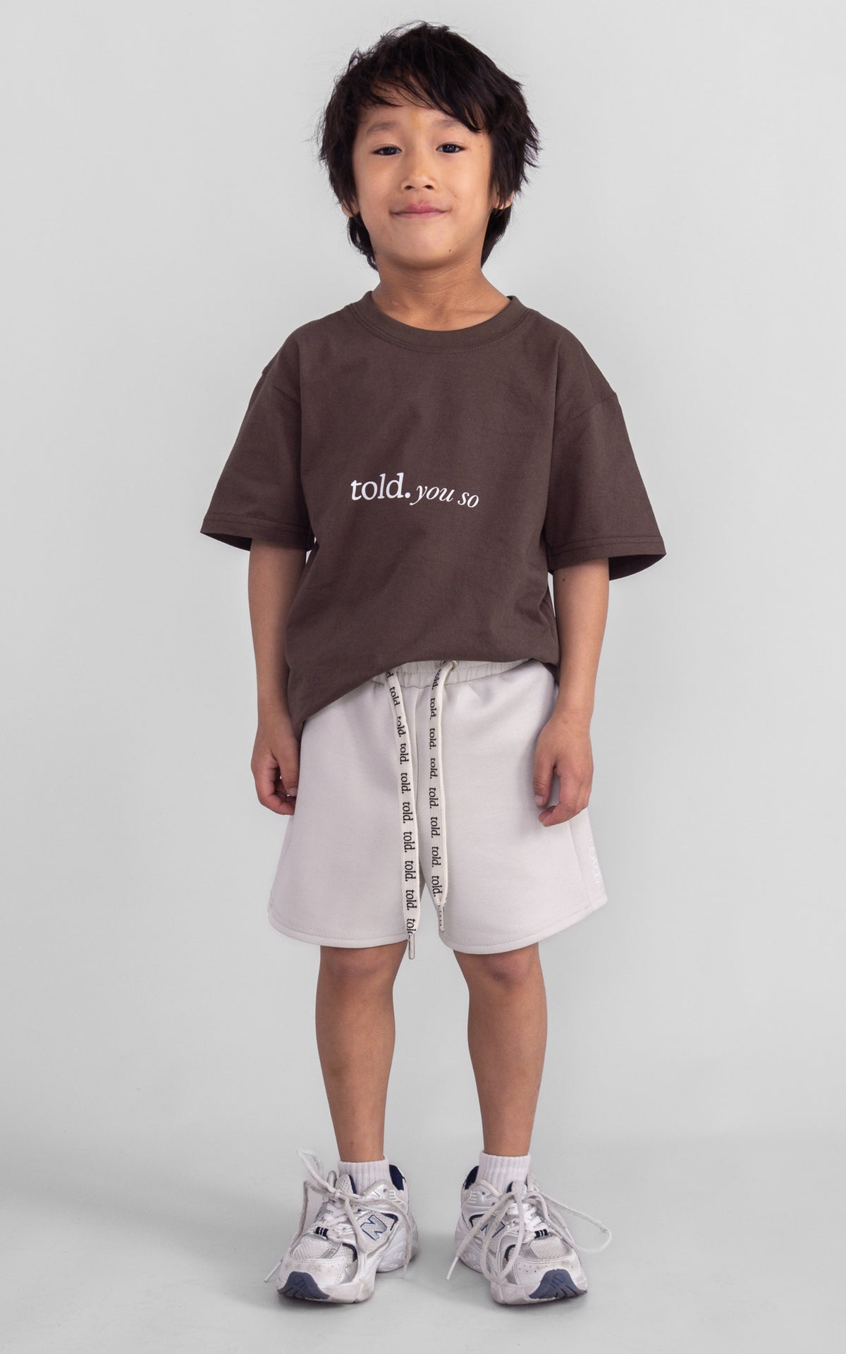 Ari Kids Shorts - Bone