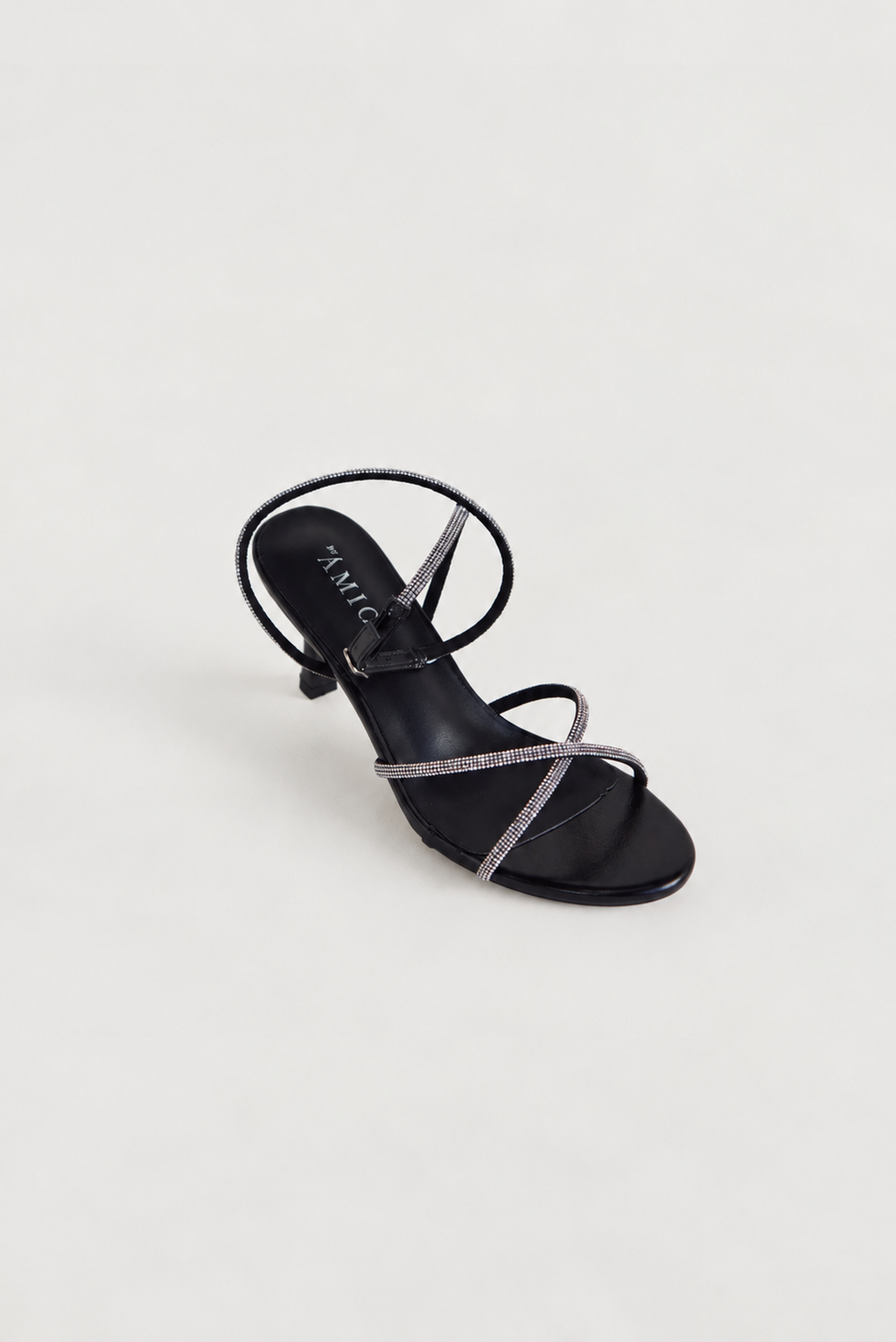 Asher Heels - Black Rhinestone