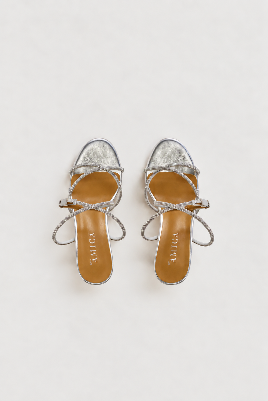 Asher Heels - Silver Rhinestone