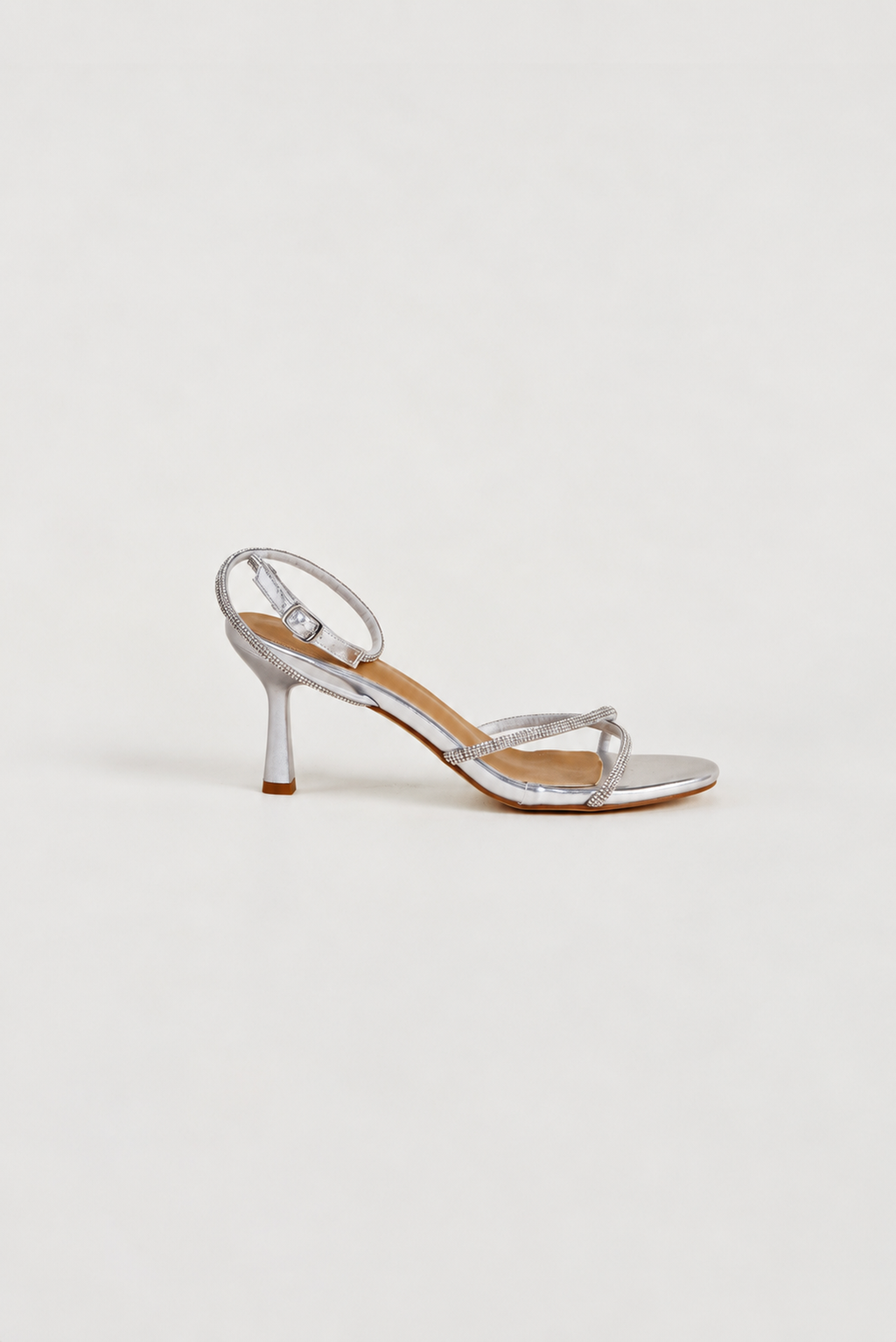 Asher Heels - Silver Rhinestone