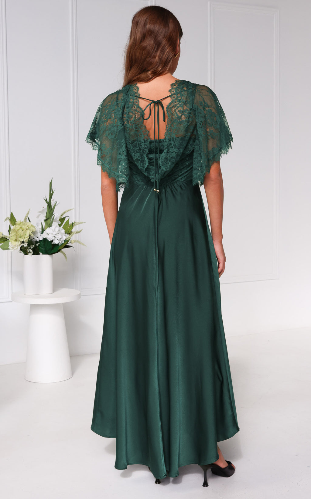 Aurelia Lace Maxi Dress - Teal Green