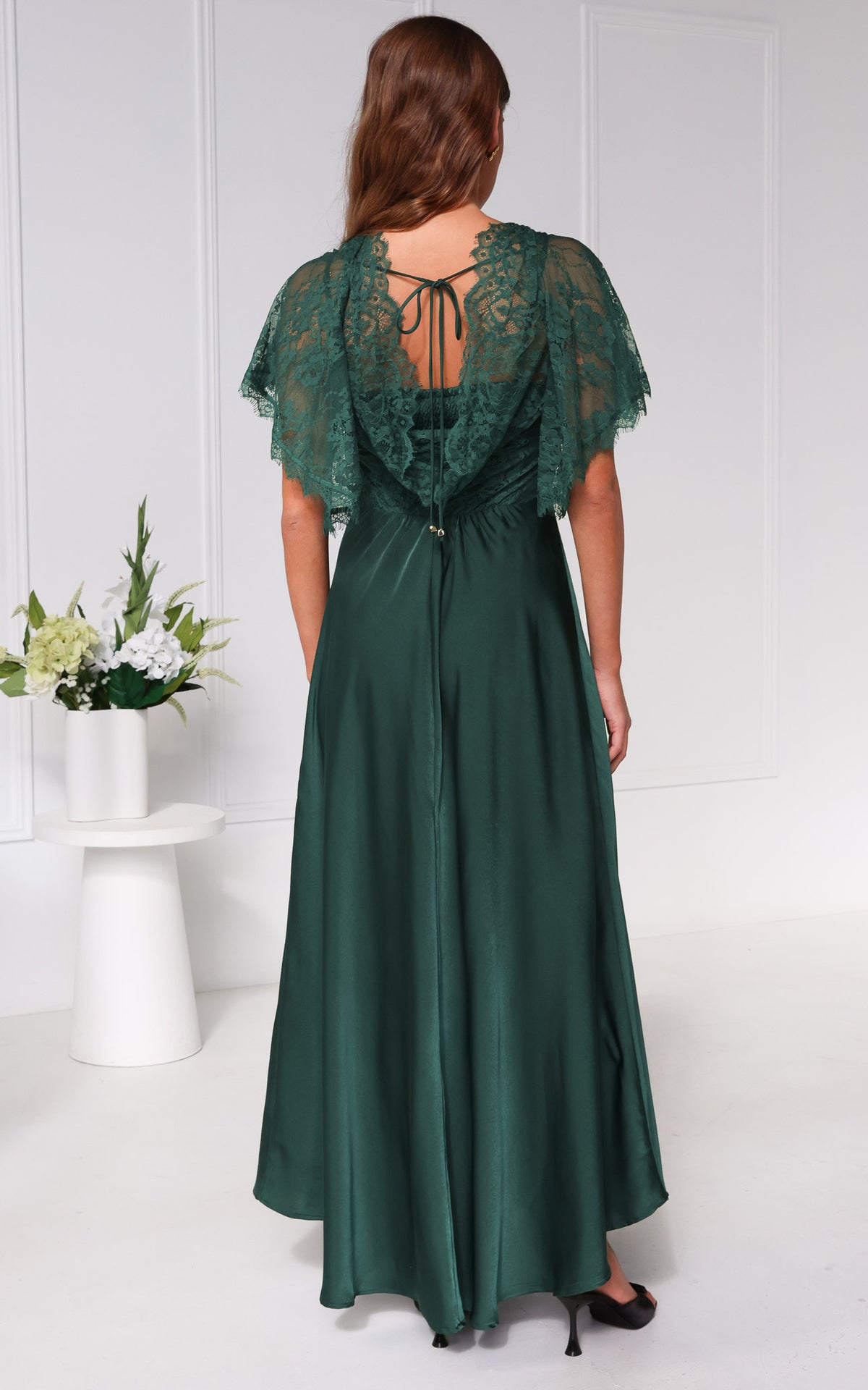 Aurelia Lace Maxi Dress - Teal Green