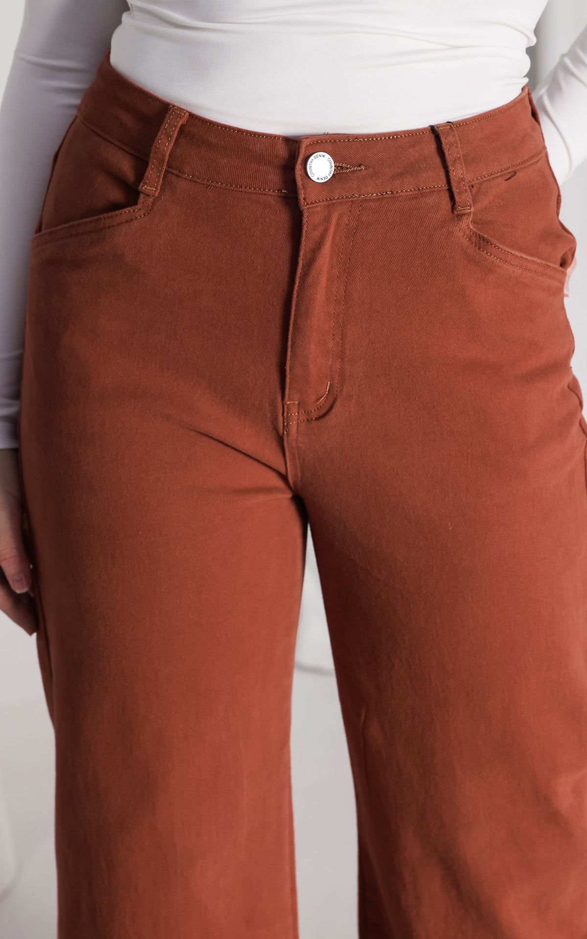 Barnes Jeans - Rust Brown