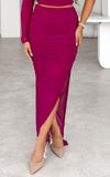 Batalon Mesh Maxi Skirt - Magenta