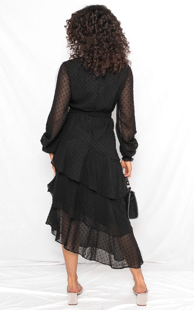 Beatrice Dress - Black Texture