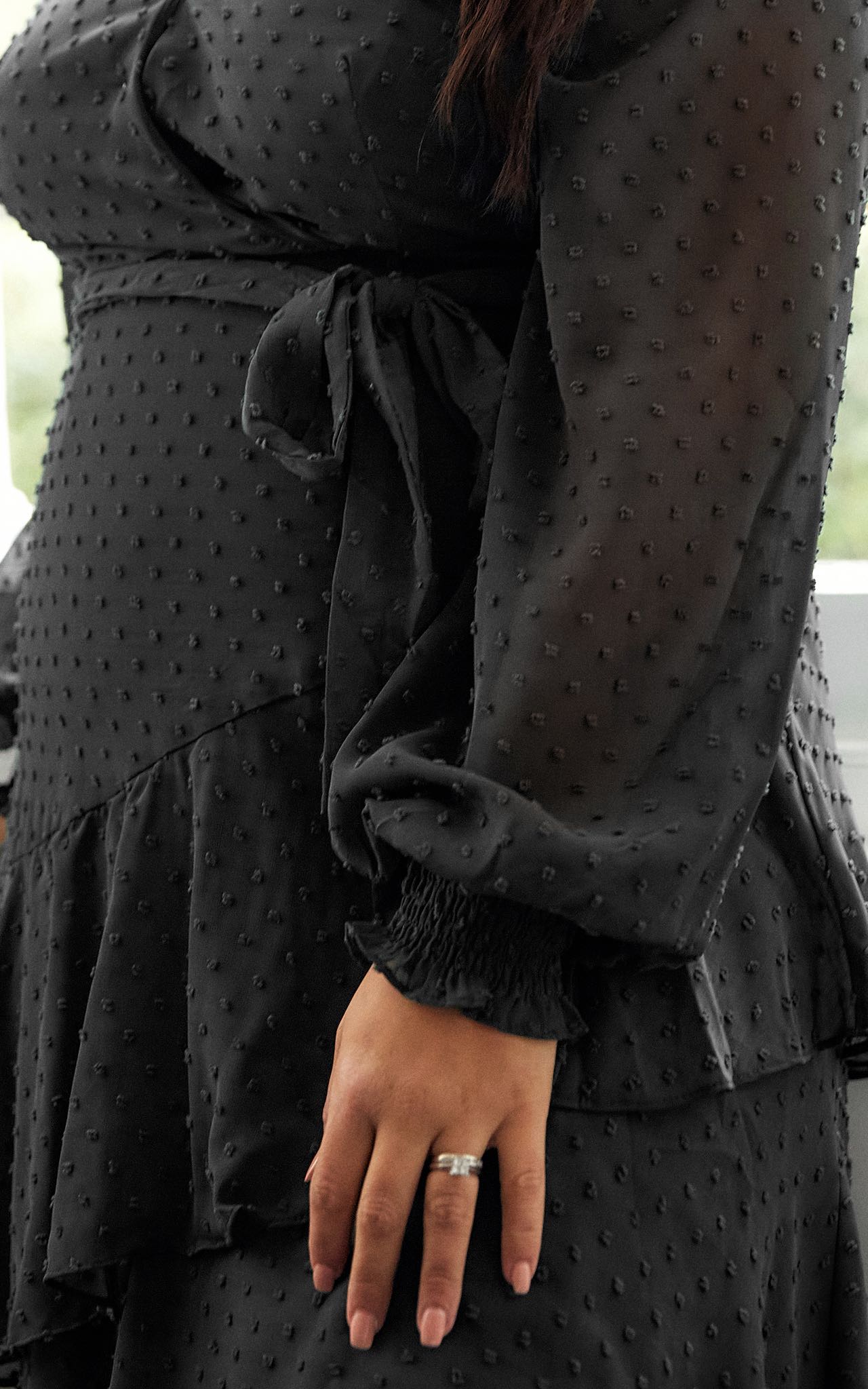 Beatrice Dress - Black Texture