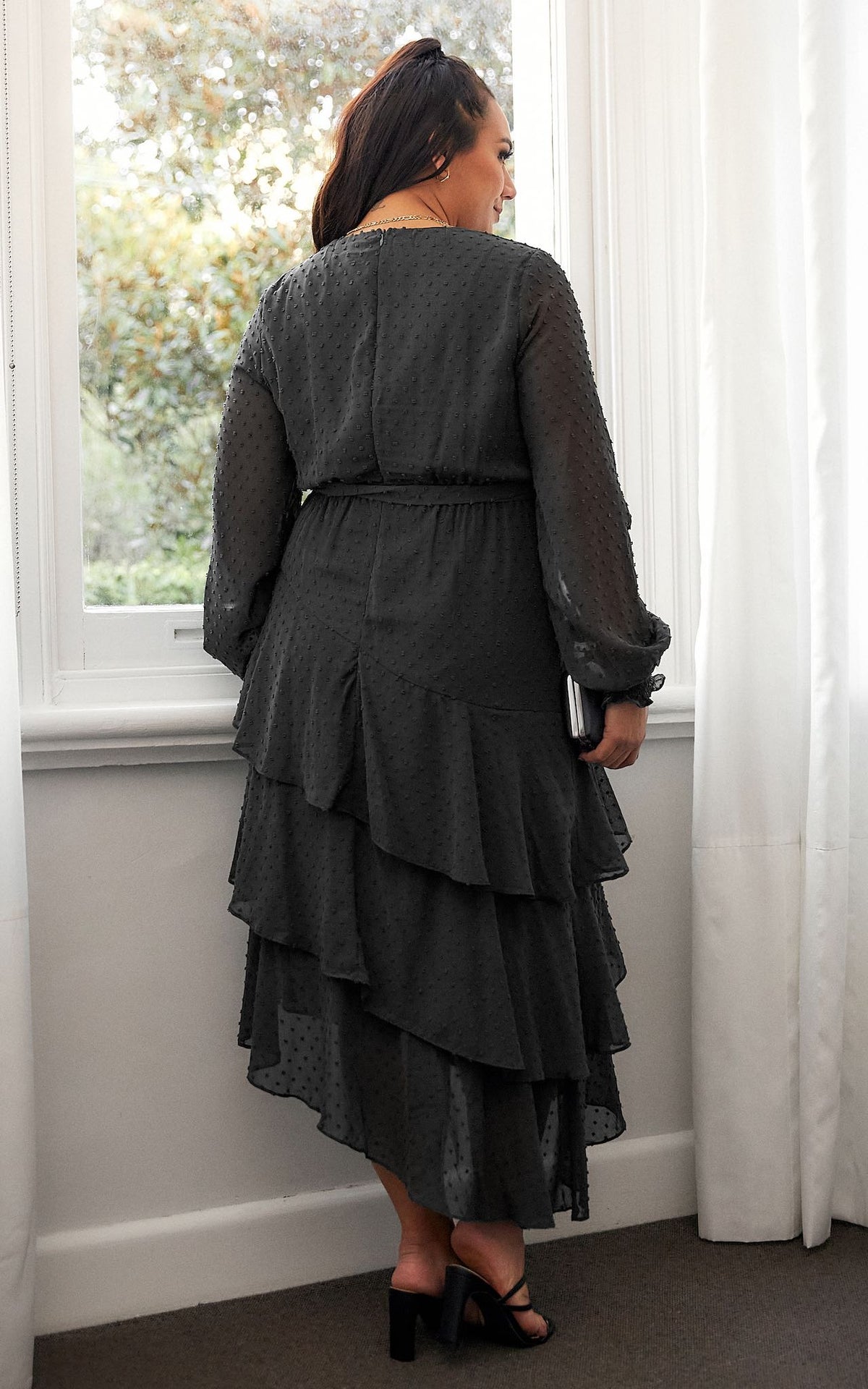 Beatrice Dress - Black Texture