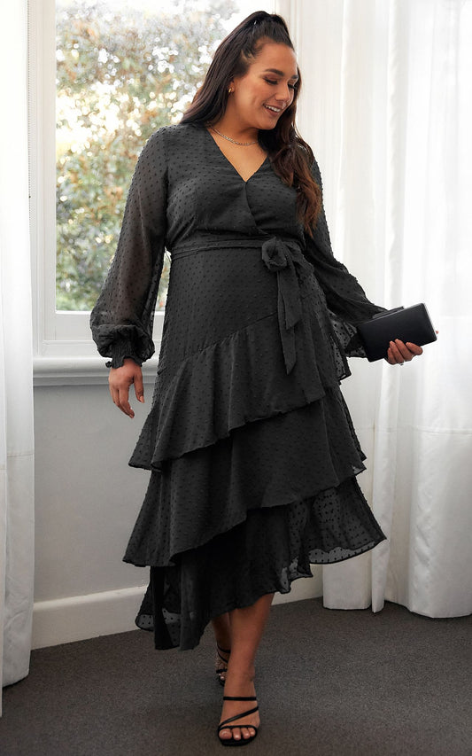 Beatrice Dress - Black Texture