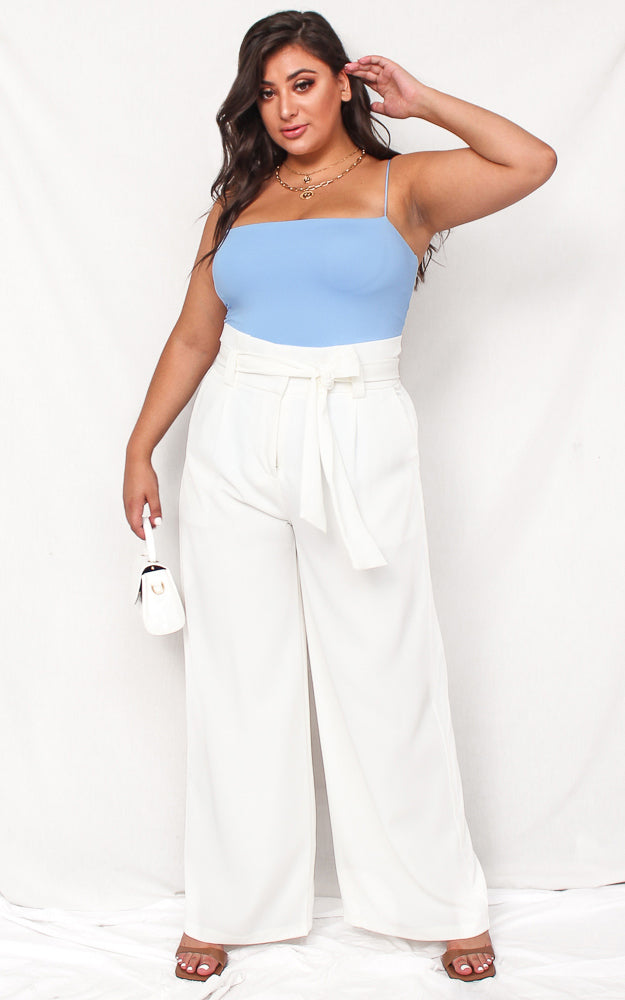 Nookie Wide Leg Pants - White