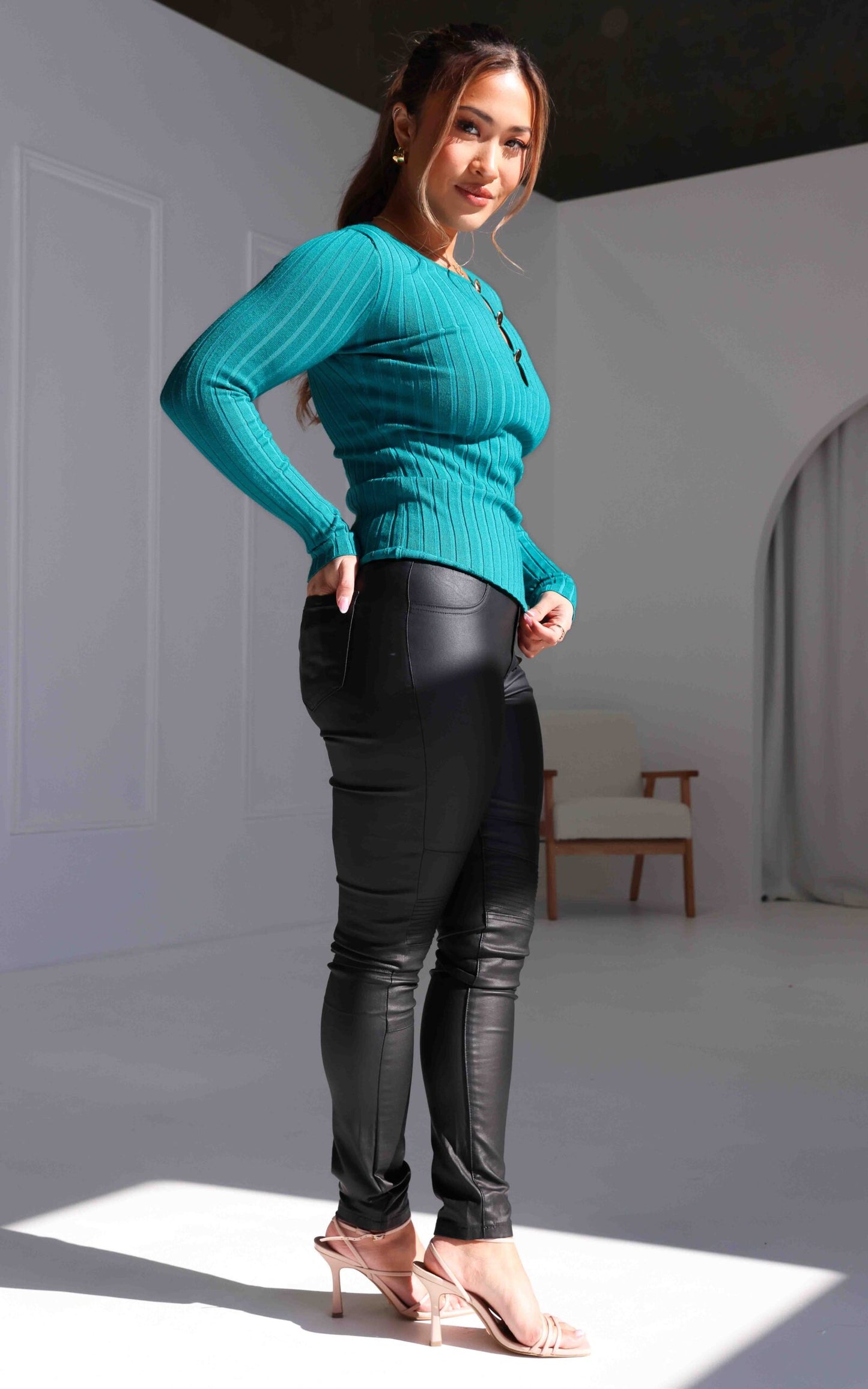 Benedict Knit Top - Teal