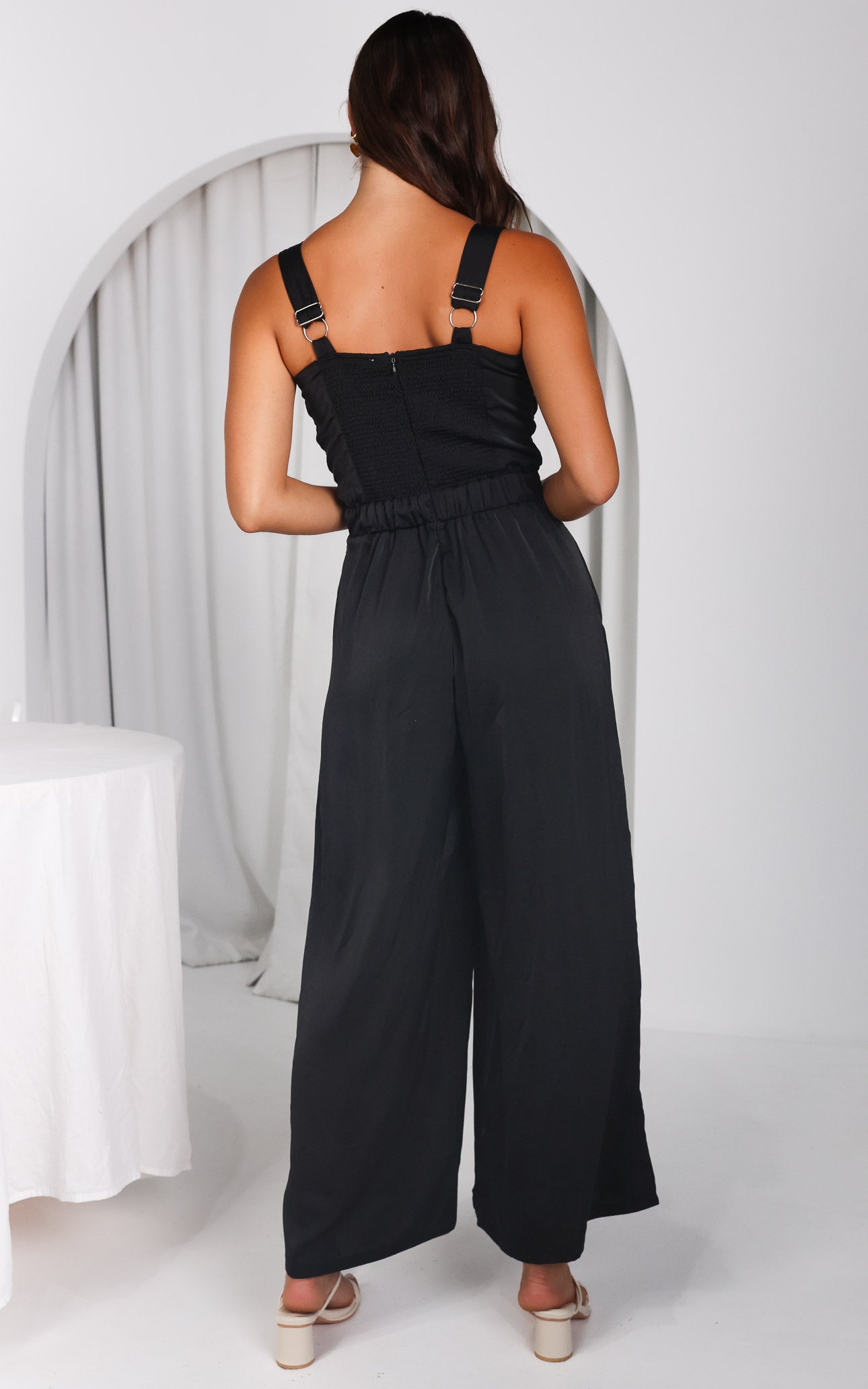 Better Days Wide Leg Jumpsuit - Black