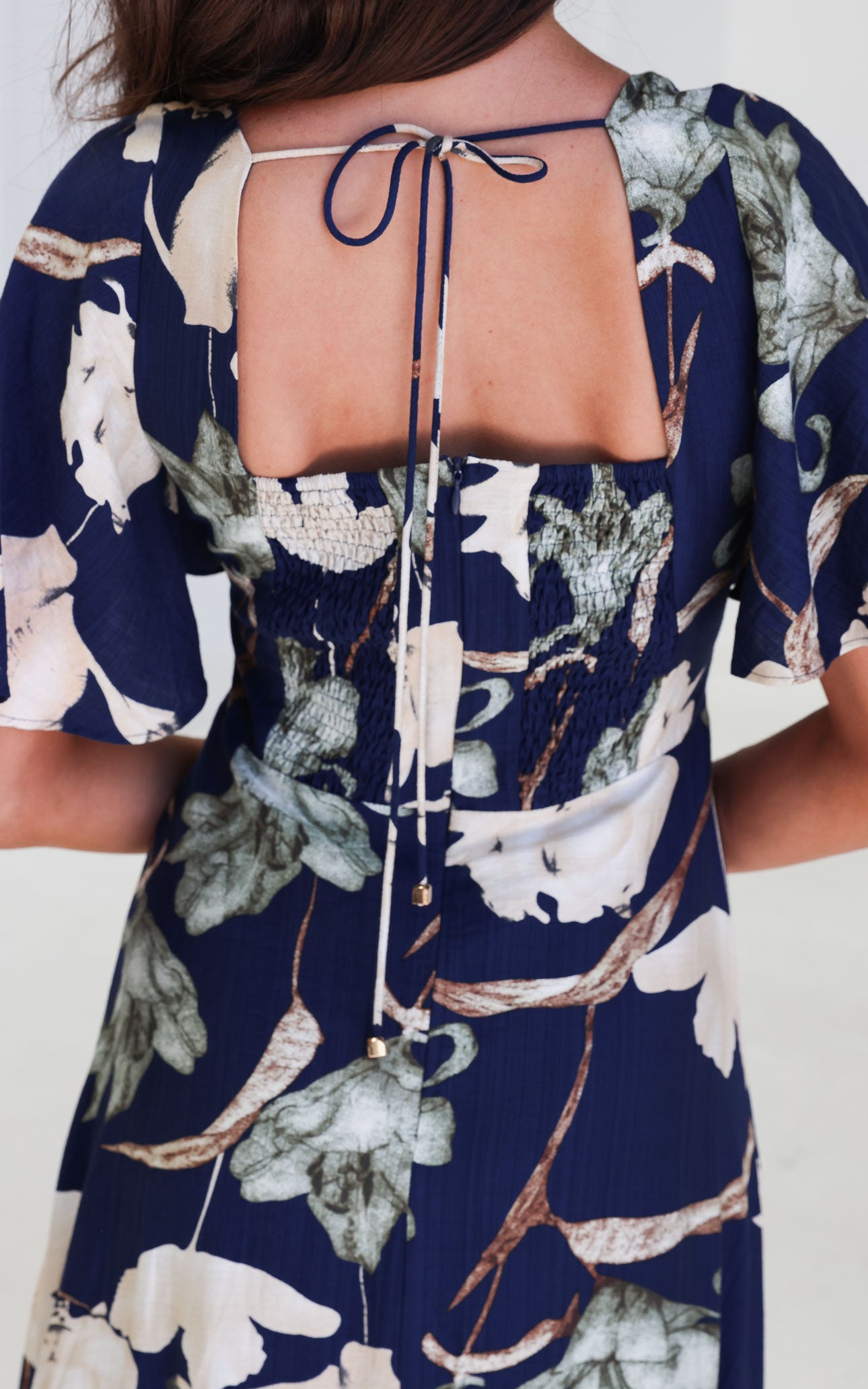 Bianco Maxi Dress - Navy Floral