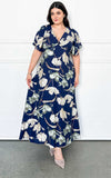 Bianco Maxi Dress - Navy Floral