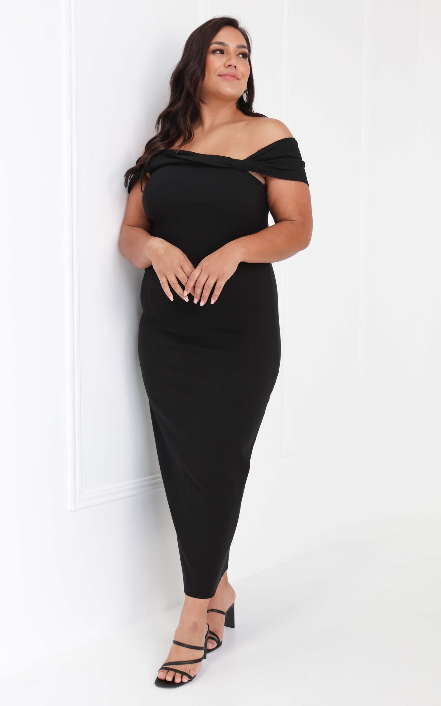 Mirella Midi Dress - Black