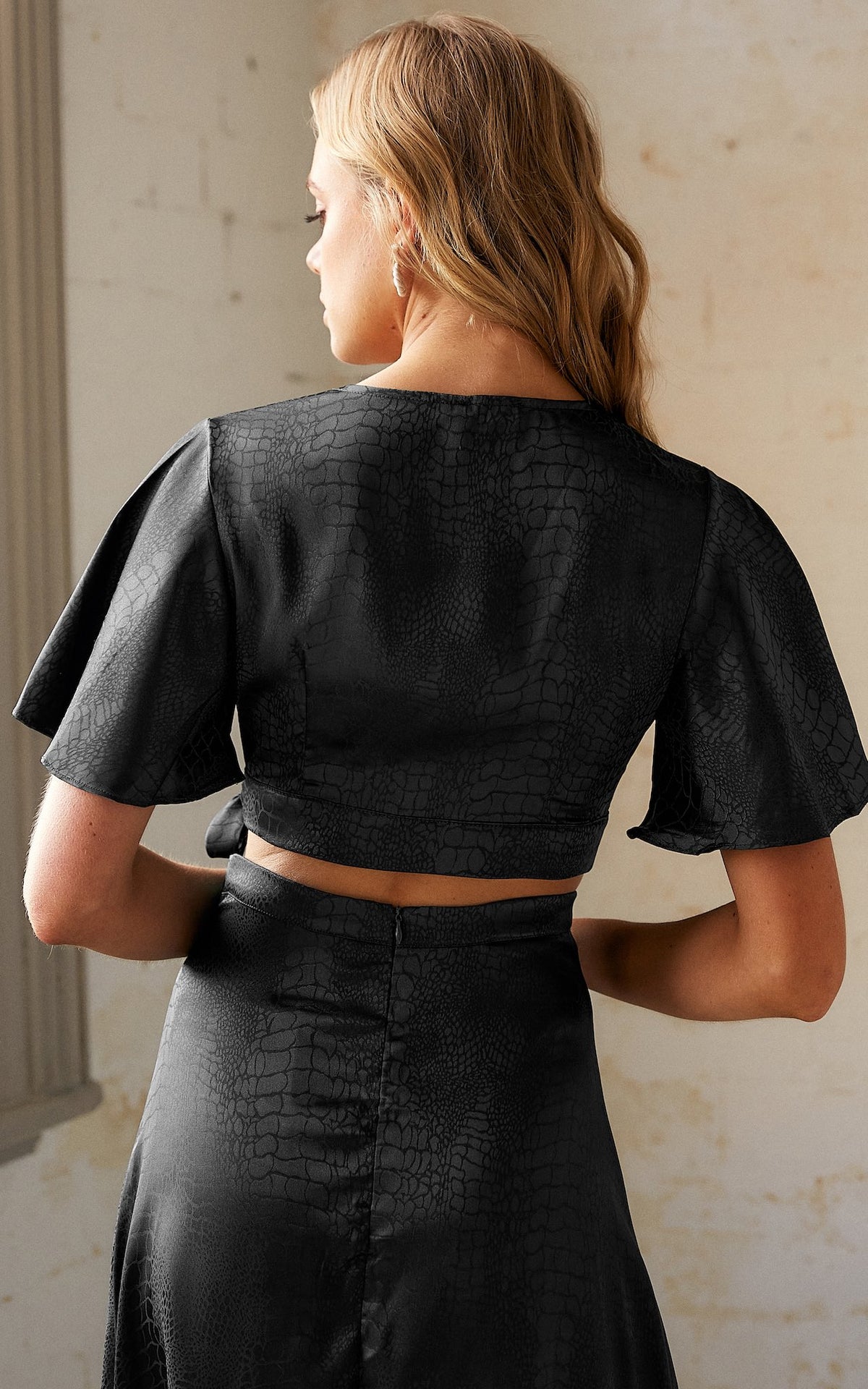 Bloom And Grow Top - Black Snake Print