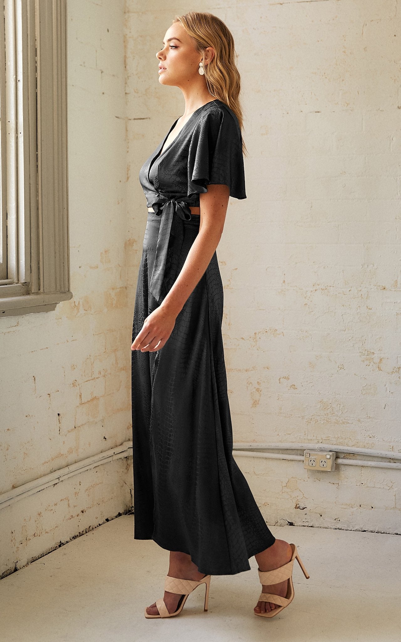 Bloom And Grow Top - Black Snake Print