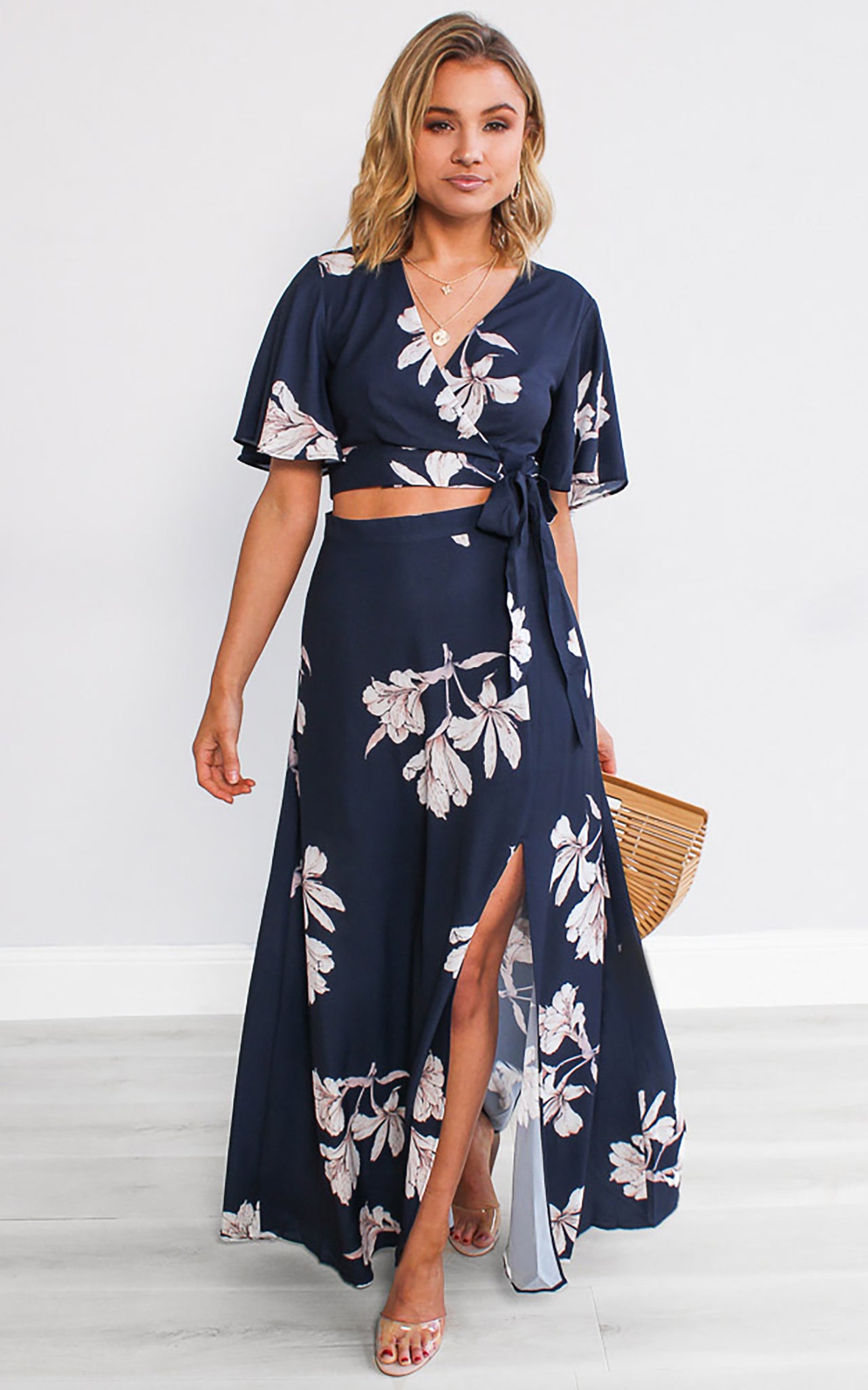 Bloom And Grow Top - Navy Floral