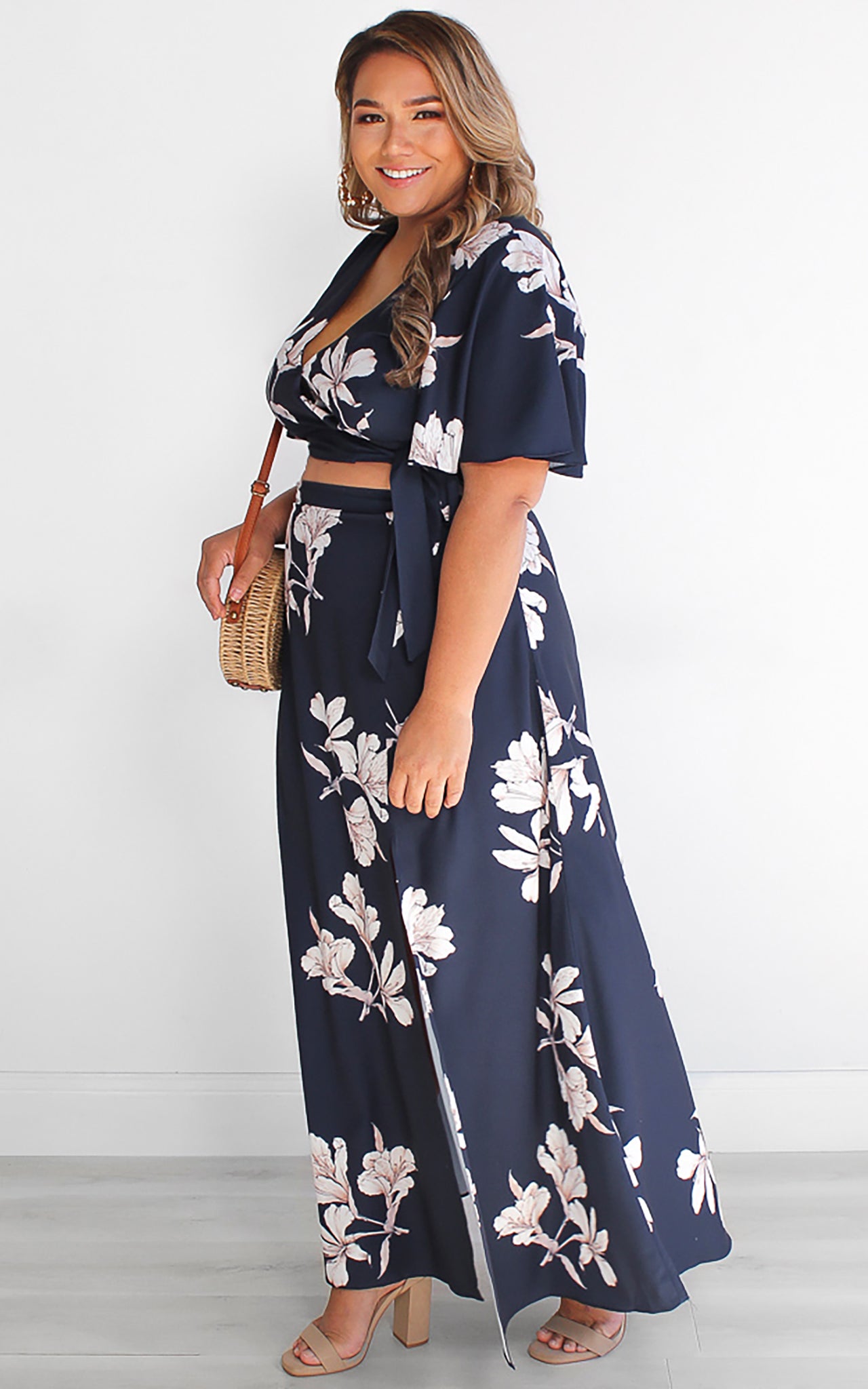 Bloom And Grow Top - Navy Floral