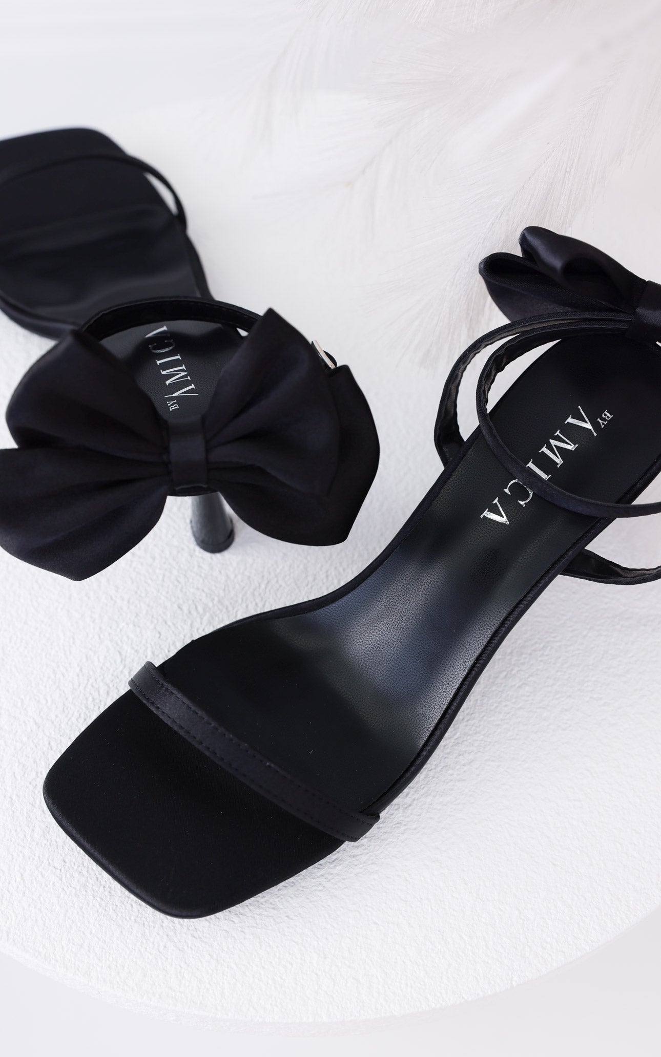 Boey Heels - Black Bow