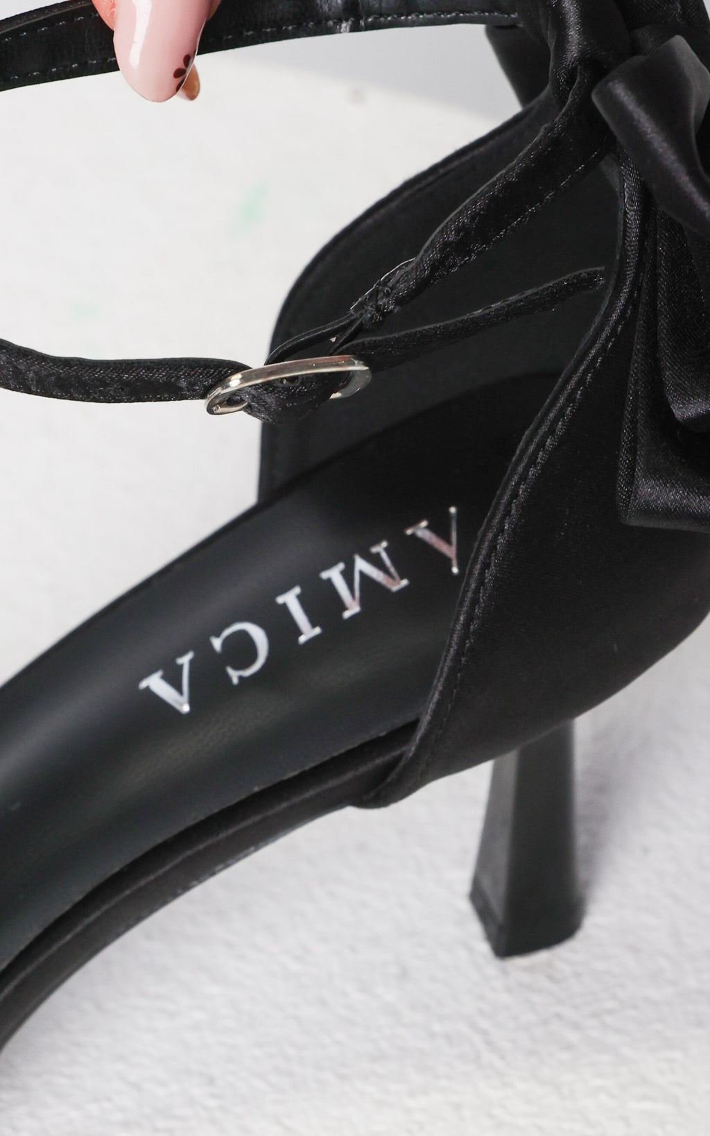 Borelli Heels - Black Bow