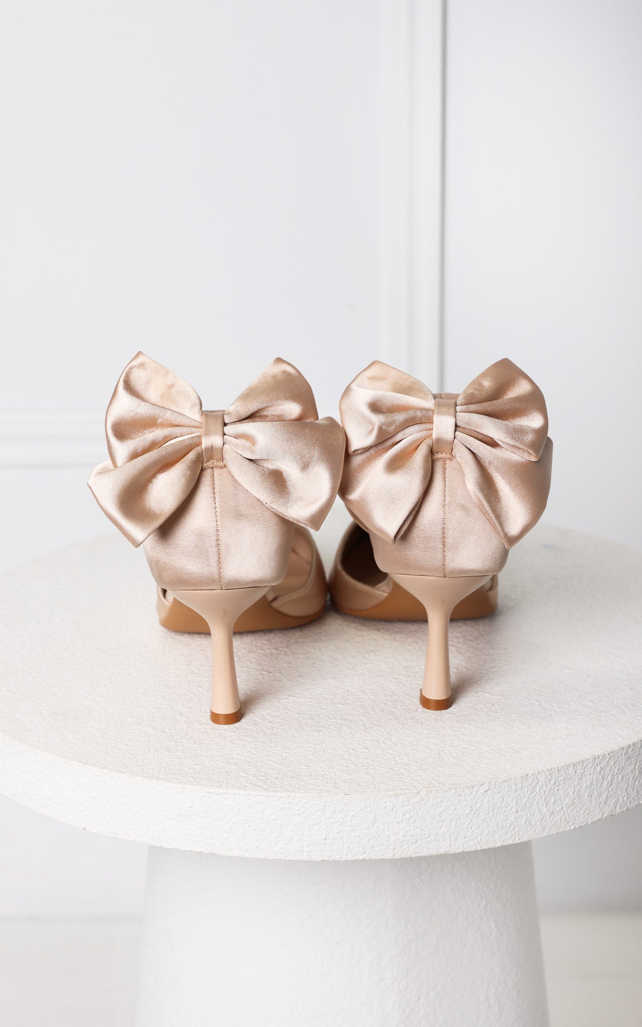Borelli Heels - Champagne Bow