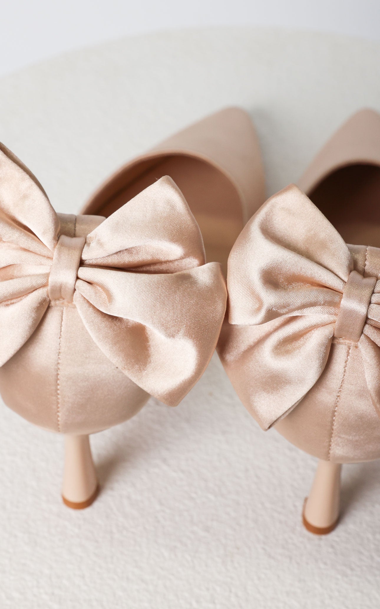 Borelli Heels - Champagne Bow