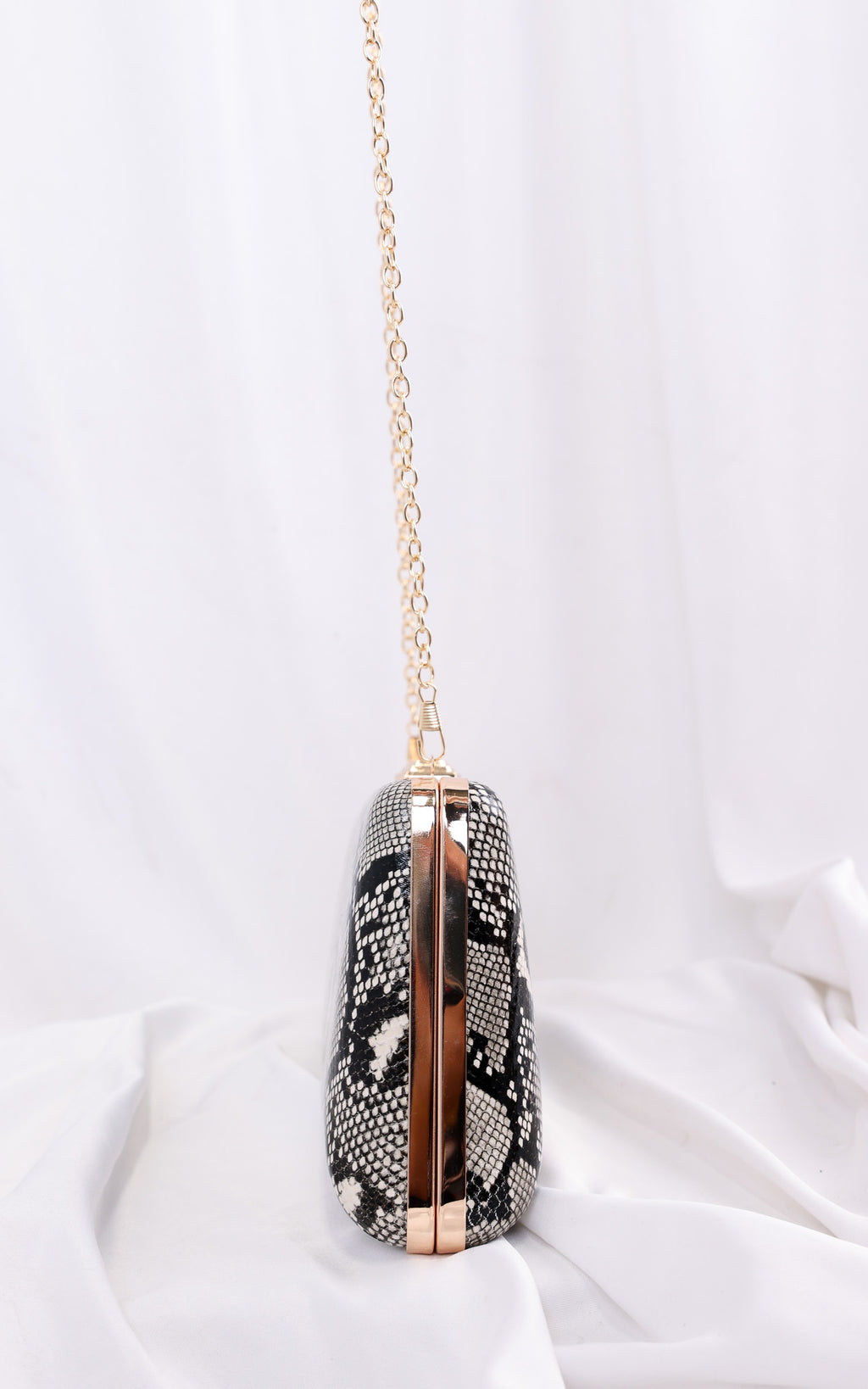 Braxton Clutch Bag - Snake Print