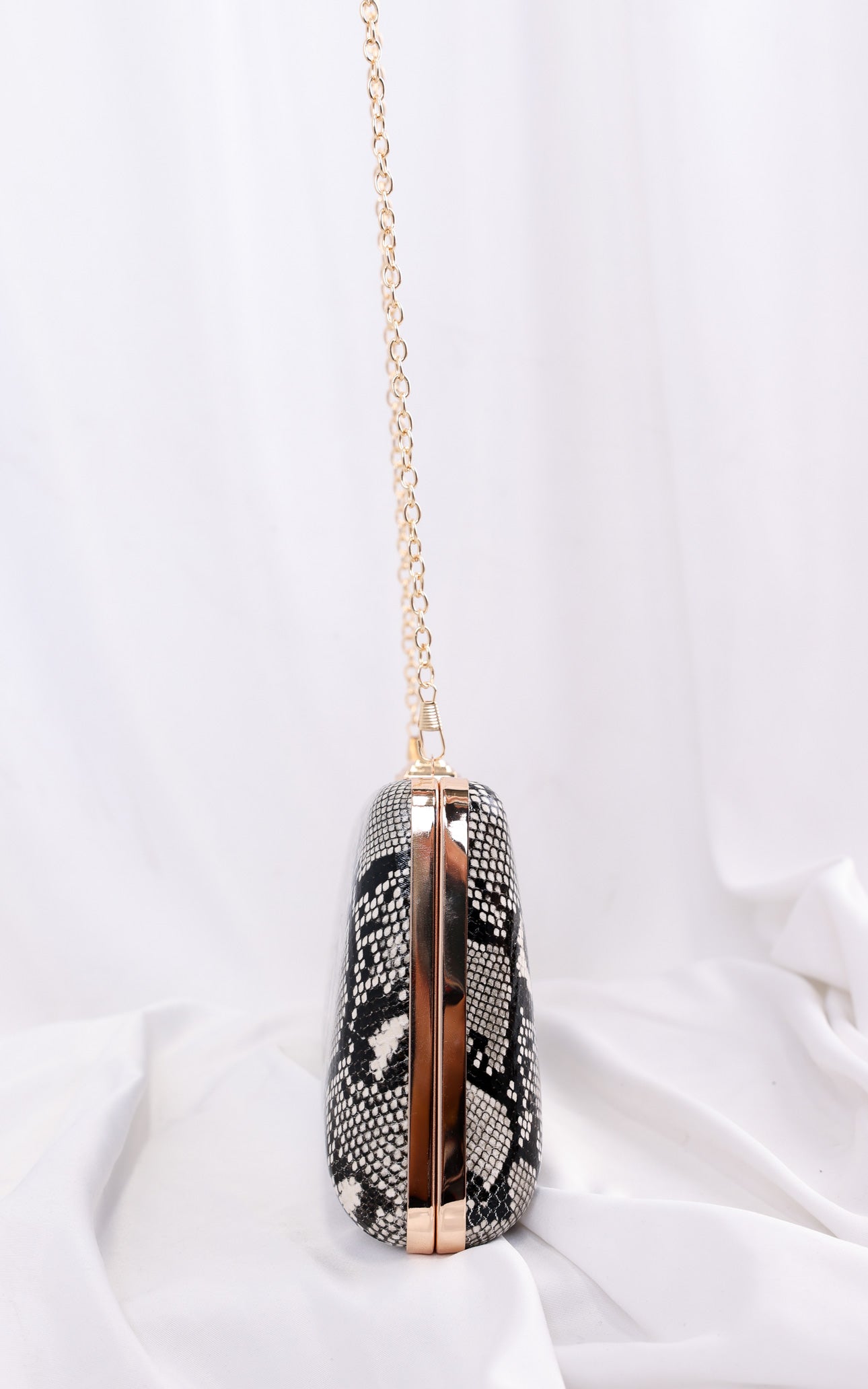 Braxton Clutch Bag - Snake Print