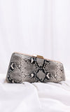 Braxton Clutch Bag - Snake Print