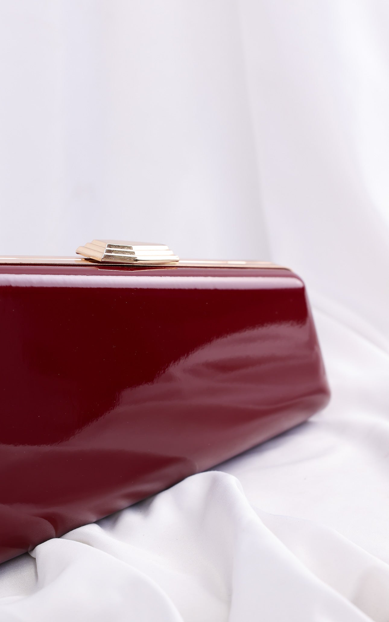 Braxton Clutch Bag - Burgundy Wine