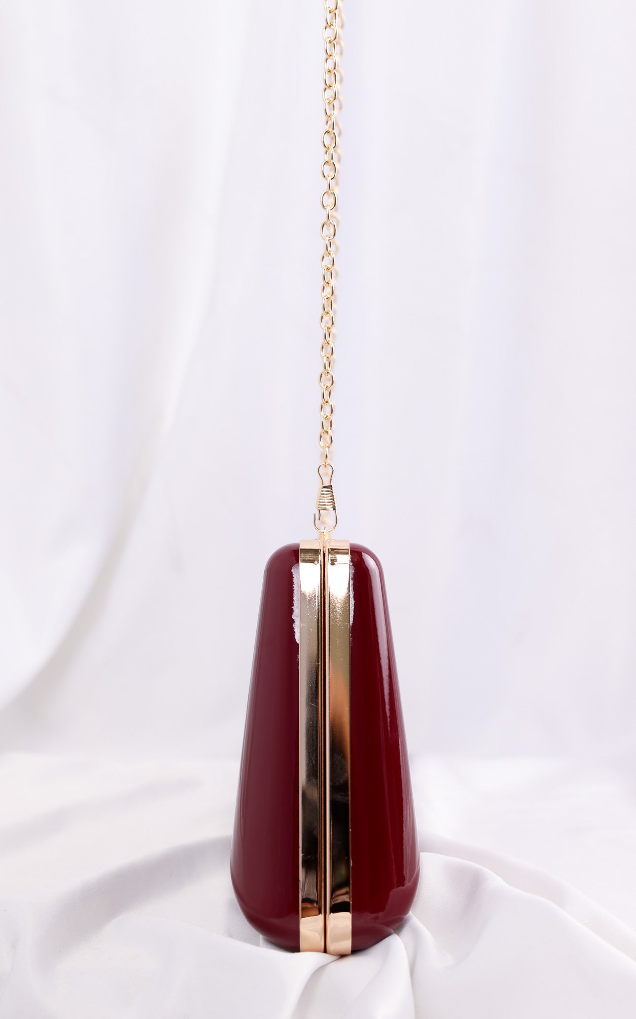 Braxton Clutch Bag - Burgundy Wine