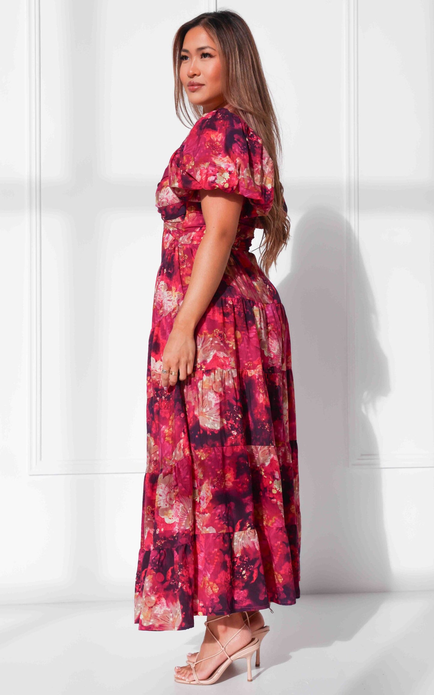 Bretta Maxi Dress - Plum Purple Floral