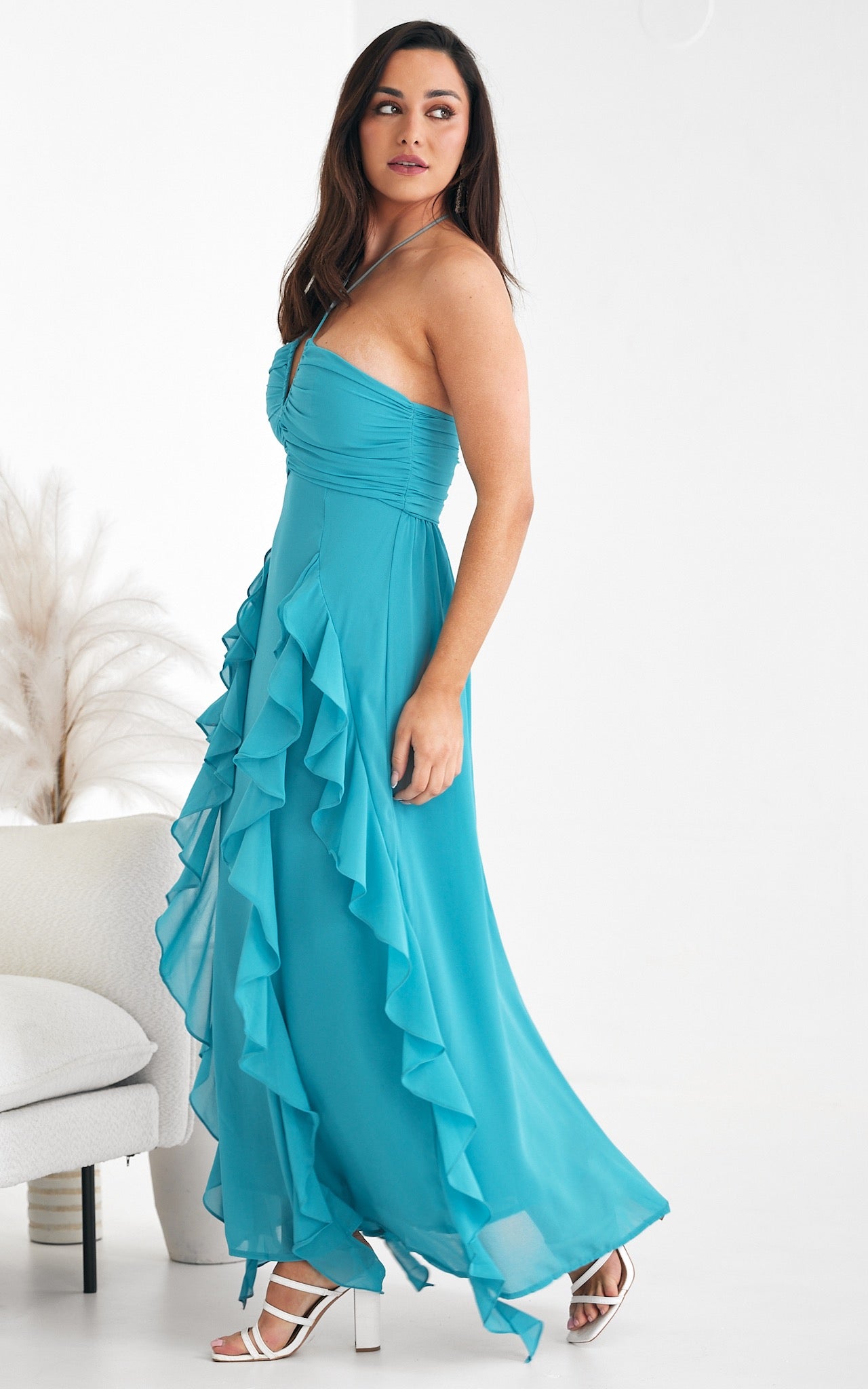 Brianna Maxi Dress - Blue