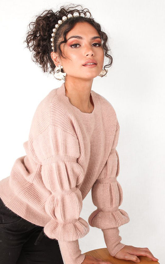 Bubble Gum Knit - Blush