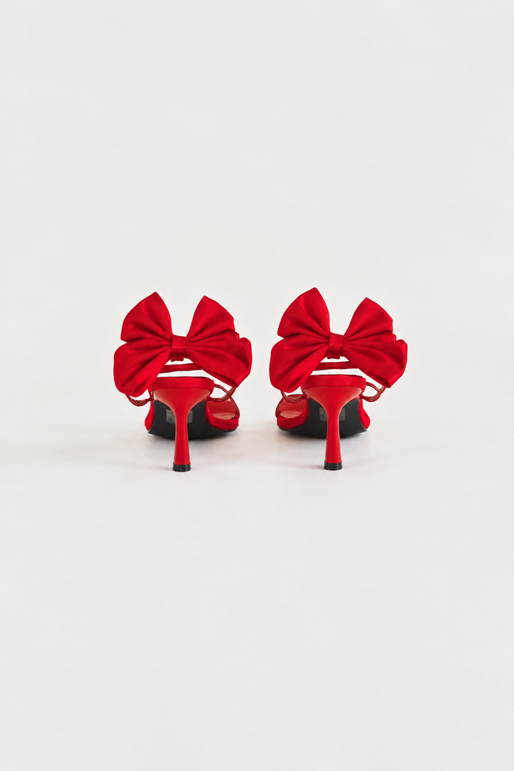 Boey Heels - Cherry Red Bow