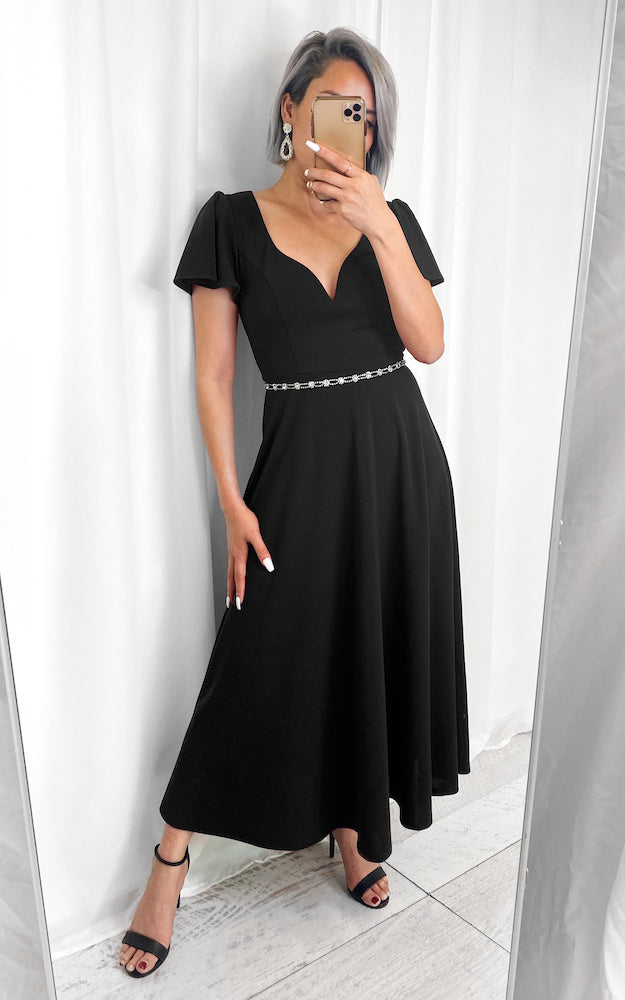 Cabernet Maxi Dress - Black