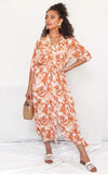 Cabo Dress - Rust Tropical