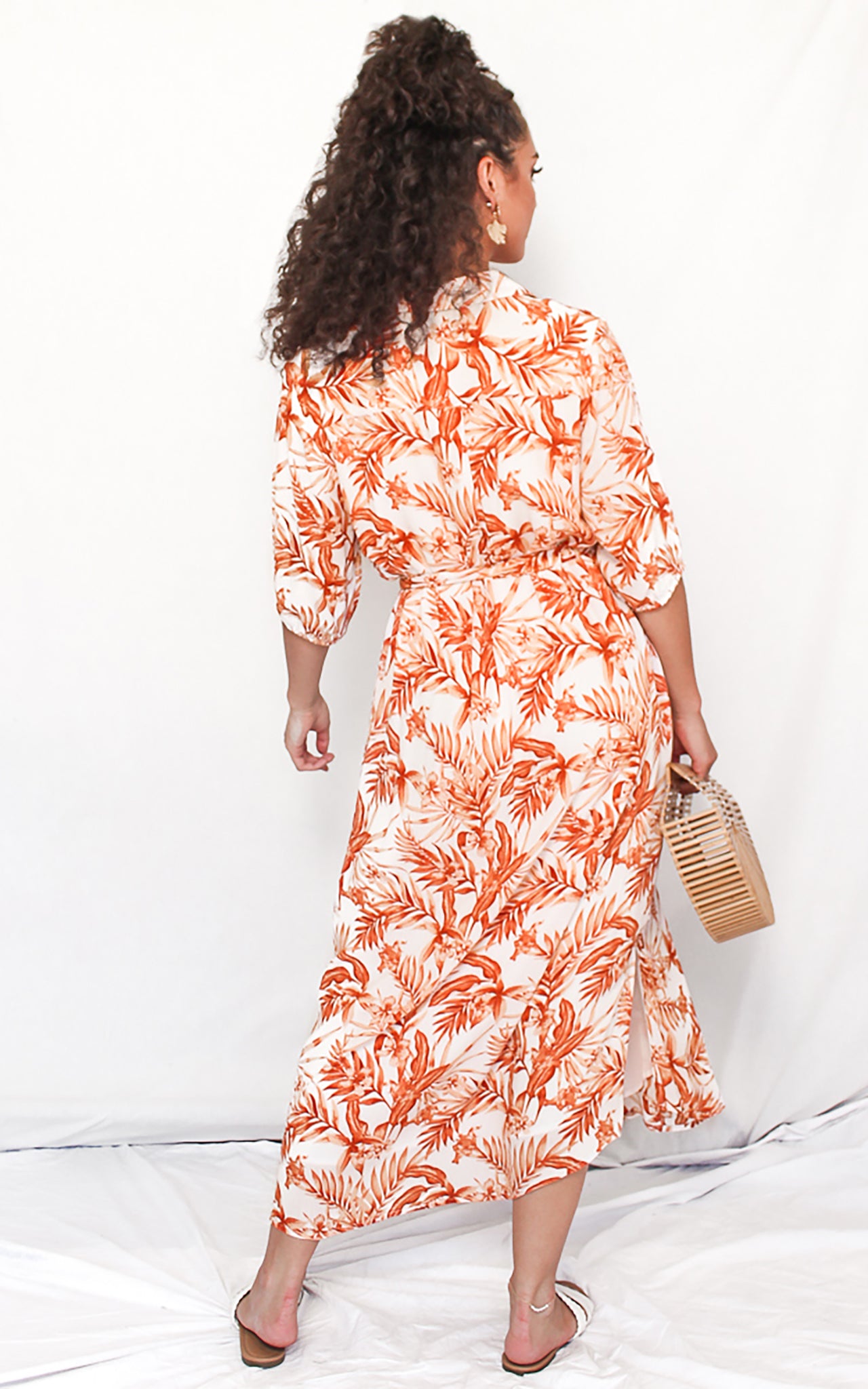 Cabo Dress - Rust Tropical