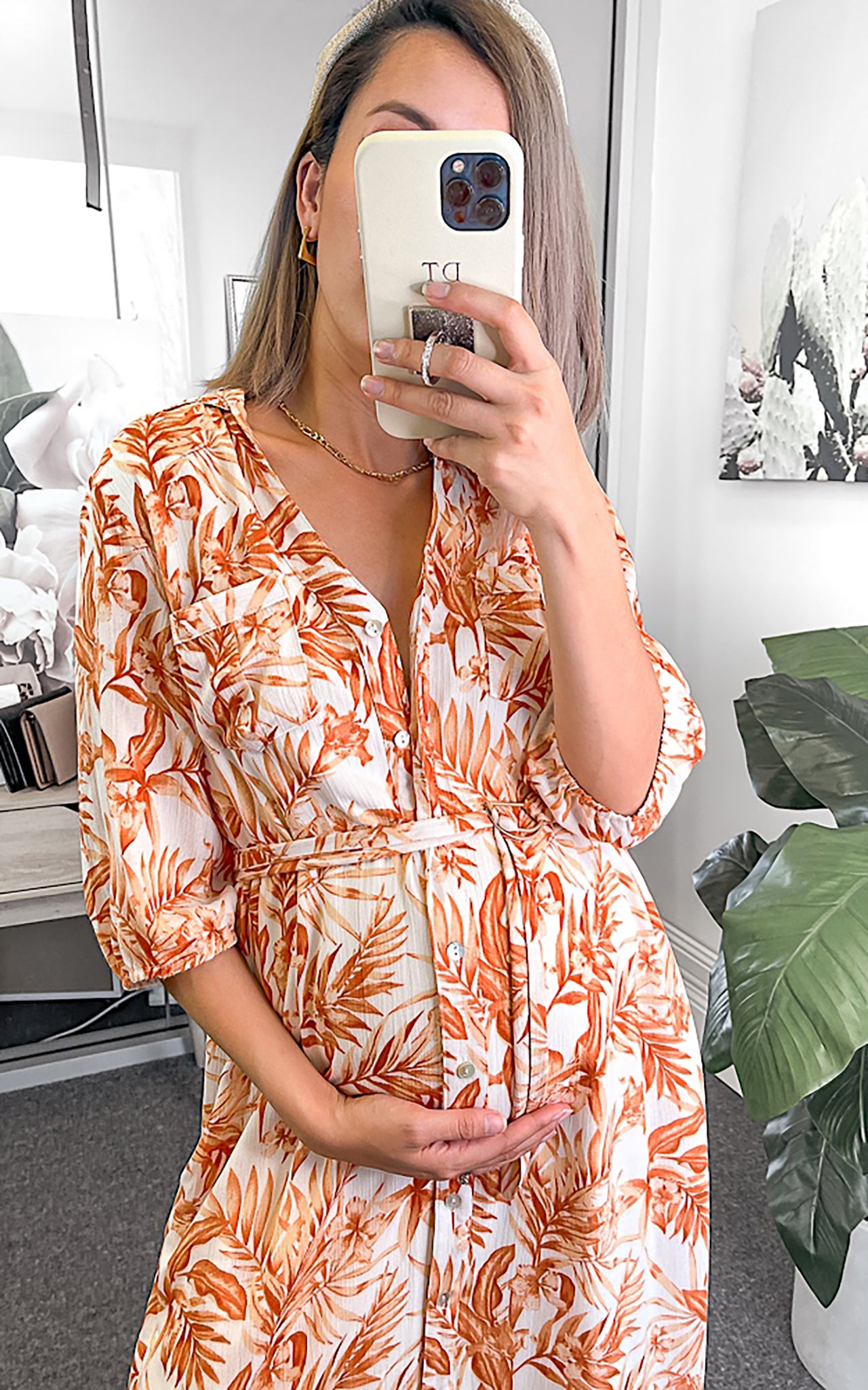 Cabo Dress - Rust Tropical