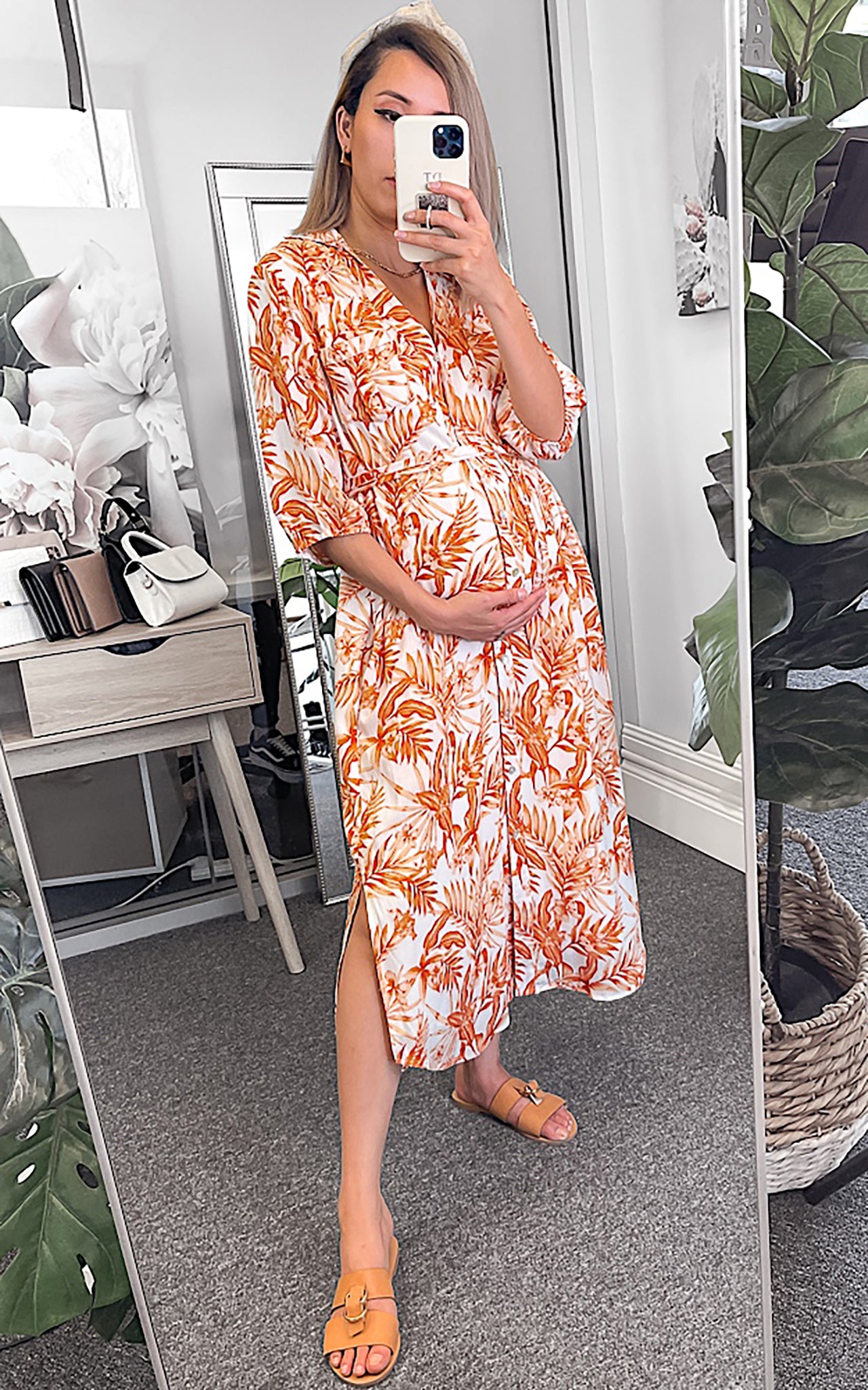 Cabo Dress - Rust Tropical