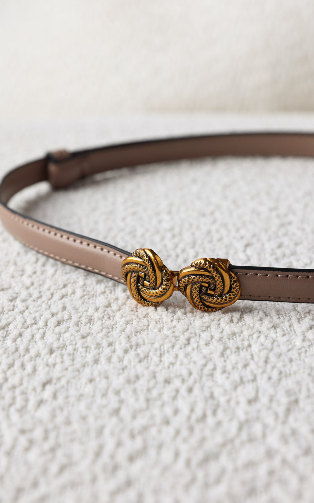 Candice Belt - Taupe Knot
