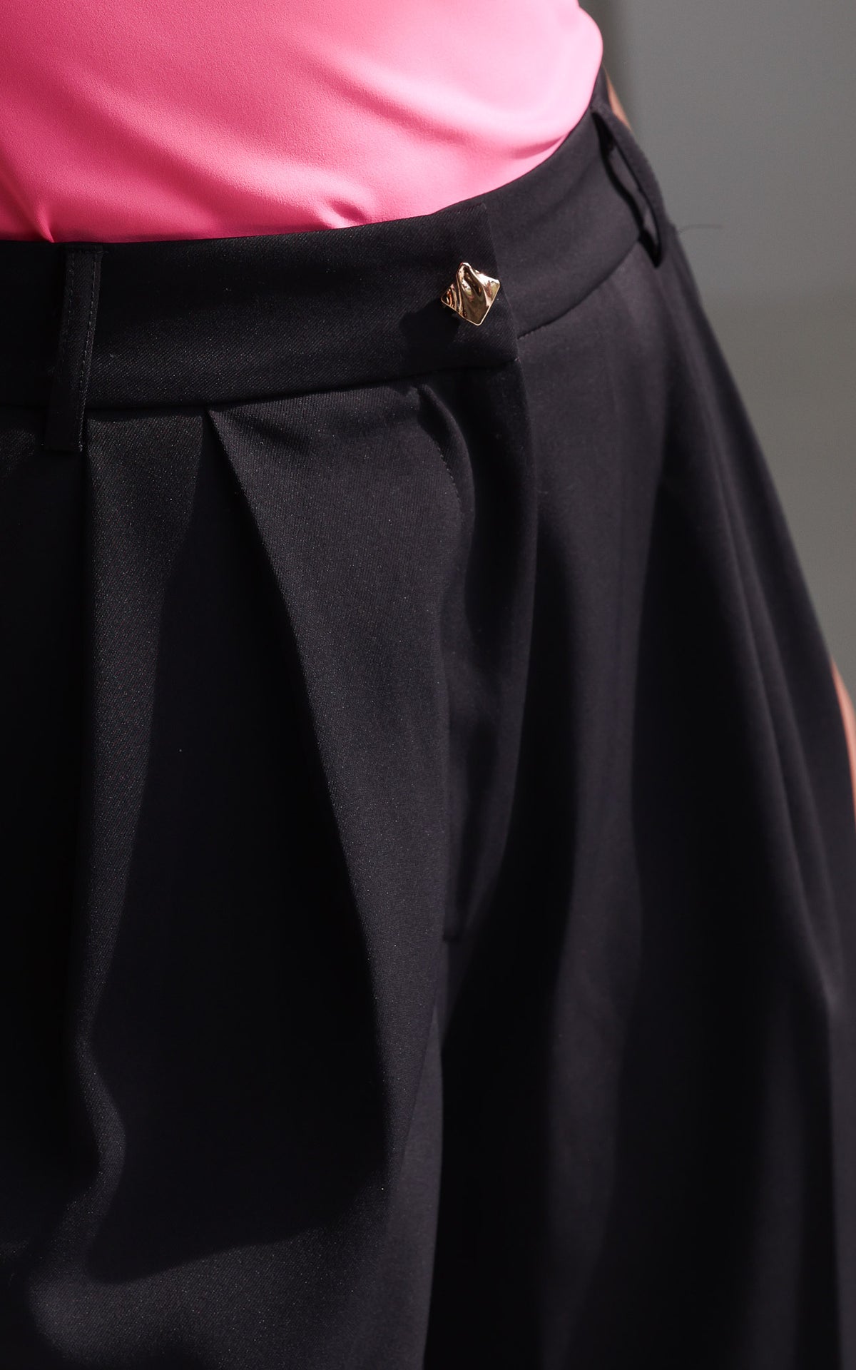 Carson Wide Leg Pants - Black