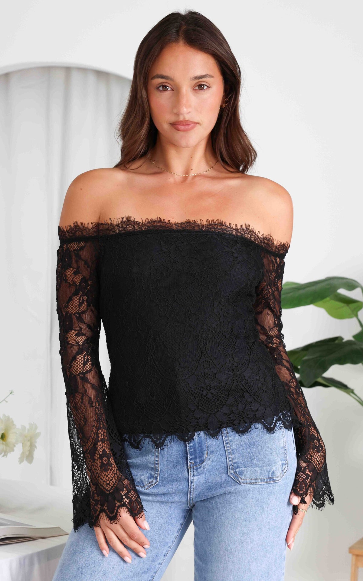 Casanova Lace Top - Black