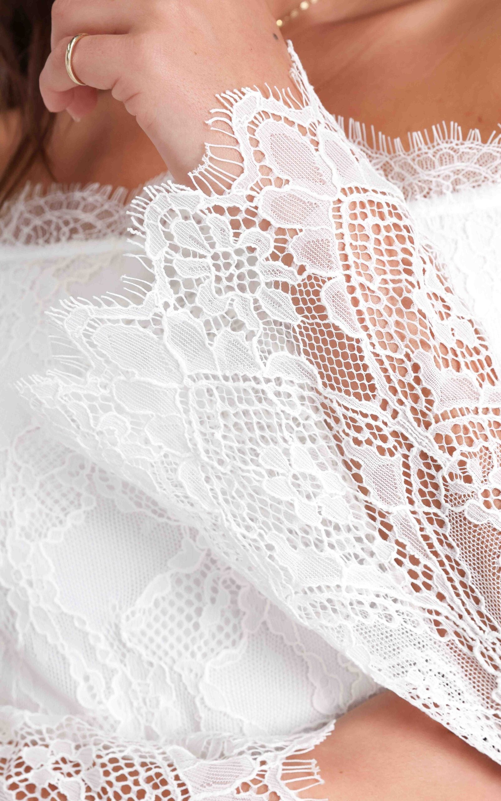 Casanova Lace Top - White