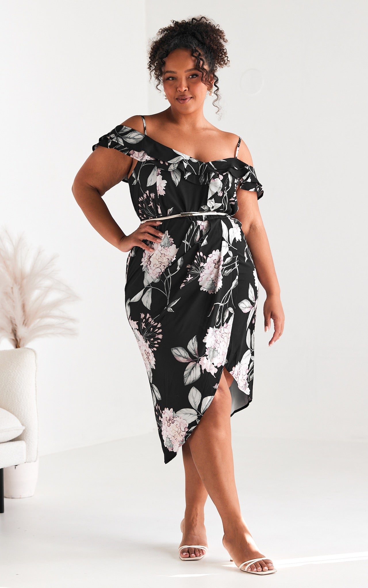 Casey Dress - Black Floral