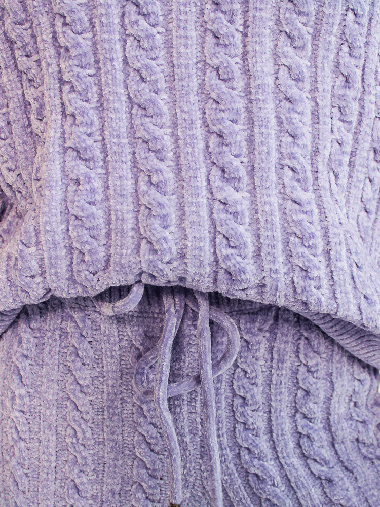 Chanelle Knit Top - Lilac