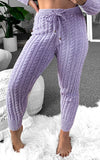 Chanelle Knit Pants - Lilac