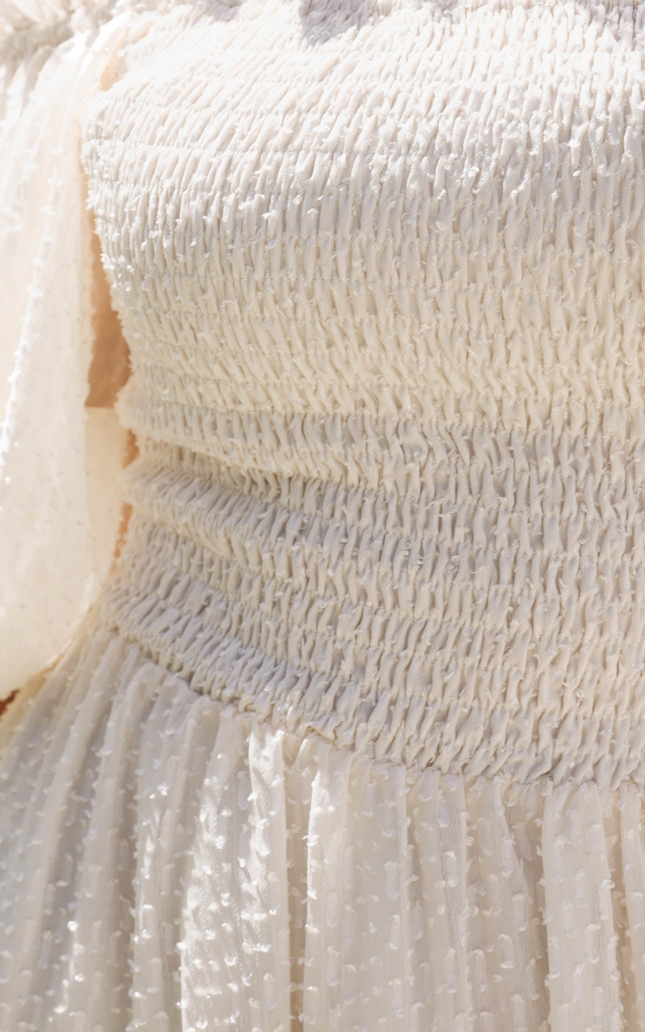 Charlene Maxi Dress - Cream Texture