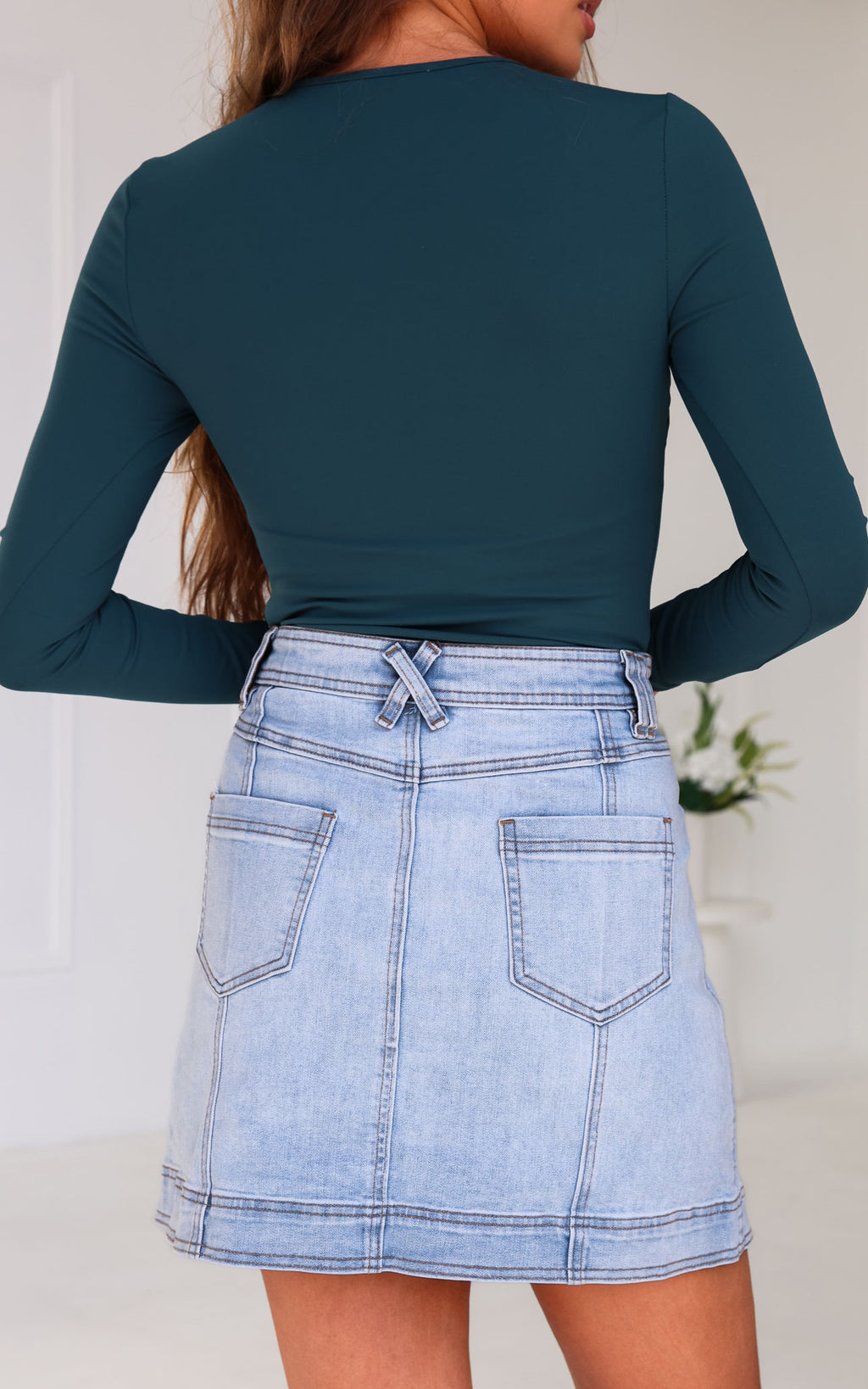 Geneva Bodysuit - Teal Blue