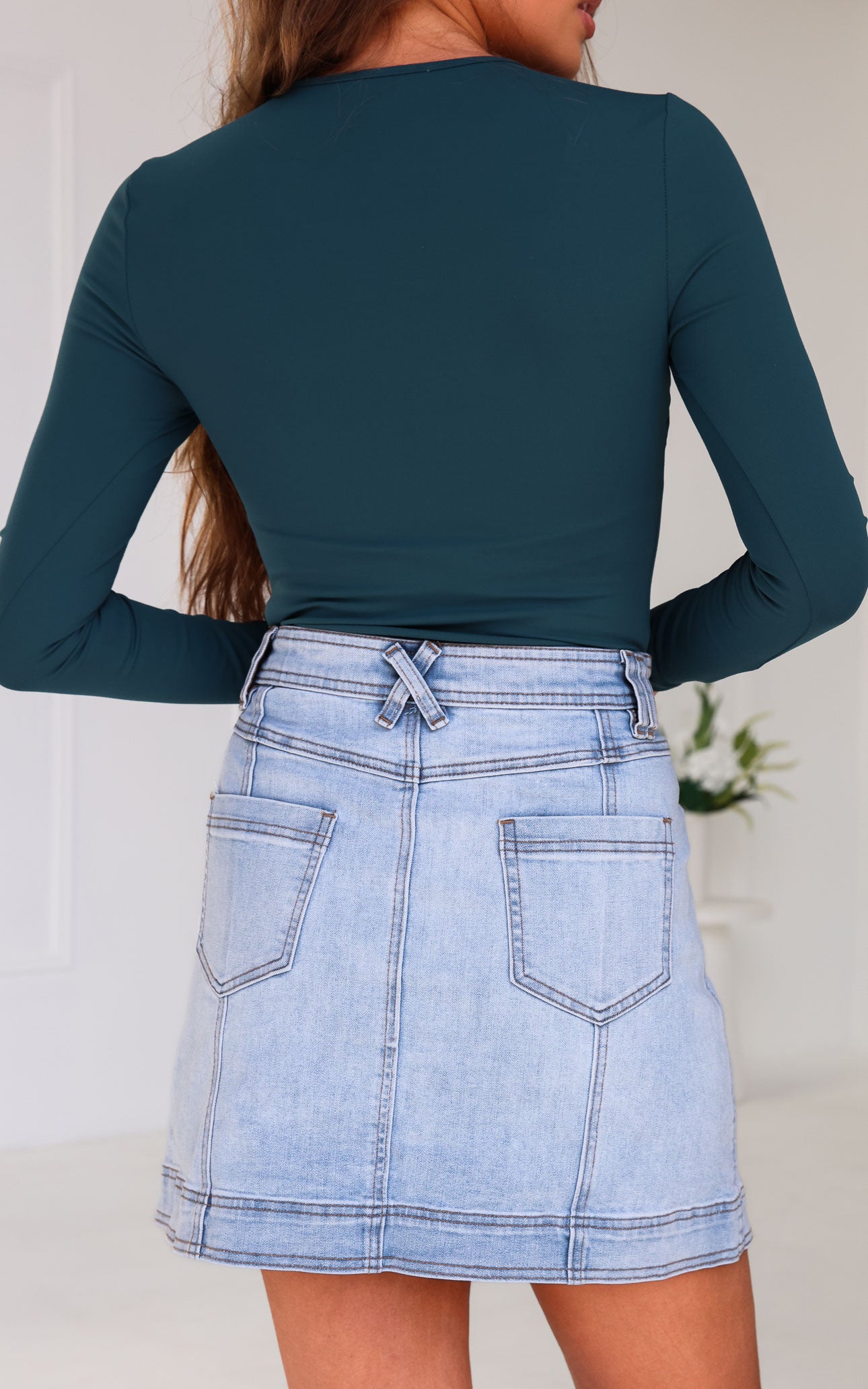 Geneva Bodysuit - Teal Blue
